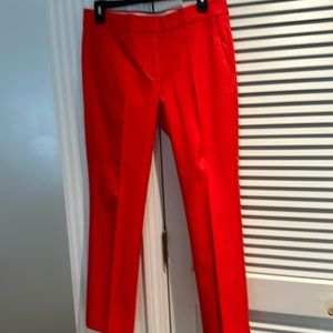 NWT JCrew red ankle length pants.Sz 4